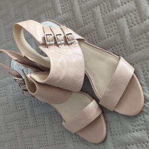 Vince Camuto strappy buckle wedge